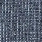 Dark blue-gray tweed fabric texture with speckled pattern, dense nubby weave, matte finish, and blended fiber composition suggesting wool or synthetic.