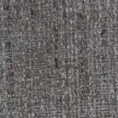 Gray woven fabric texture with heathered tones and a nubby, irregular weave displaying a substantial, coarse fiber composition.