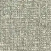 Heathered gray textile sample with irregular weave, featuring off-white threads and a dense, nubby texture with a matte finish.