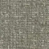 Woven gray fabric texture with irregular dense weave, mottled tone variations, and a matte finish exhibiting a grid pattern.