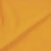 Orange fabric swatch with diagonal fold, matte texture, and golden-yellow undertones, displaying a smooth, drapable material and even lighting.