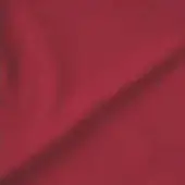 Burgundy fabric swatch with a smooth, matte finish and subtle vertical folds displayed against a white backdrop, showcasing uniform color.