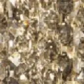 Granular texture composition featuring gold, brown, and beige tones with irregular shapes and diffuse lighting creating a smoky aesthetic.