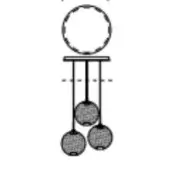 Chandelier, dark metal mesh, three-tiered design with varying spherical shades and circular frame; product text “c3rd 60” visible.