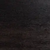 Dark brown wood grain texture, horizontal linear pattern, dense ridges, consistent saturated finish, material sample for 4Mariani i4m blob lounge chair.