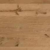 Aged oak planks with medium-brown tones display visible wood grain, knots, and horizontal linear seams, featuring a matte finish.