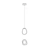 Pendant light fixture, line drawing, square mount, dual oval lamps, minimalist design, technical illustration, white background, 73.1v deep.