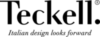 Black lettering spelling a brand name over a solid medium green background with a smaller tagline below