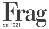 Frag brand logo, dark brown serif typography, established dal 1921, vintage aesthetic, monochromatic, centered composition, classic design.