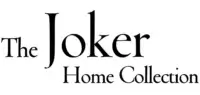 The Joker Home Collection logo features black serif text, with a stylized elongated “J” above “Home Collection” in white.