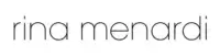 Rina Menardi logo, black sans-serif text, minimalist design, lowercase letters, uniform spacing, modern typography, brand identity.