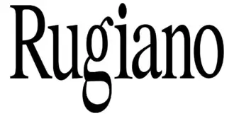 Dark serif wordmark with looping descenders arranged horizontally against a white background