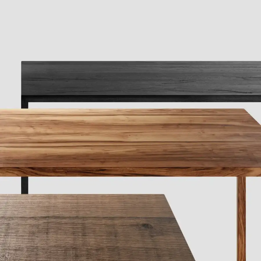 Superior MDF Italia Tense conference table with a sleek natural wood tabletop and smooth finish highlighting wood grain