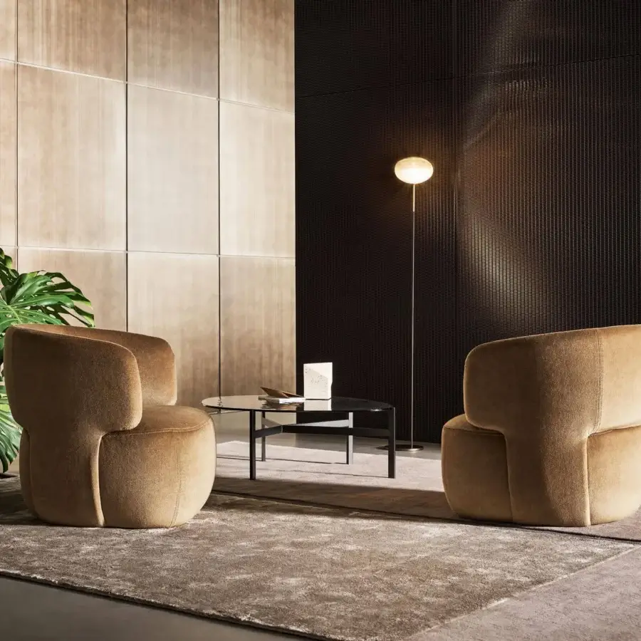Exceptional Bonaldo Pepita floor lamp with spherical silk glass lampshade and smooth metal stand crafted in Italy