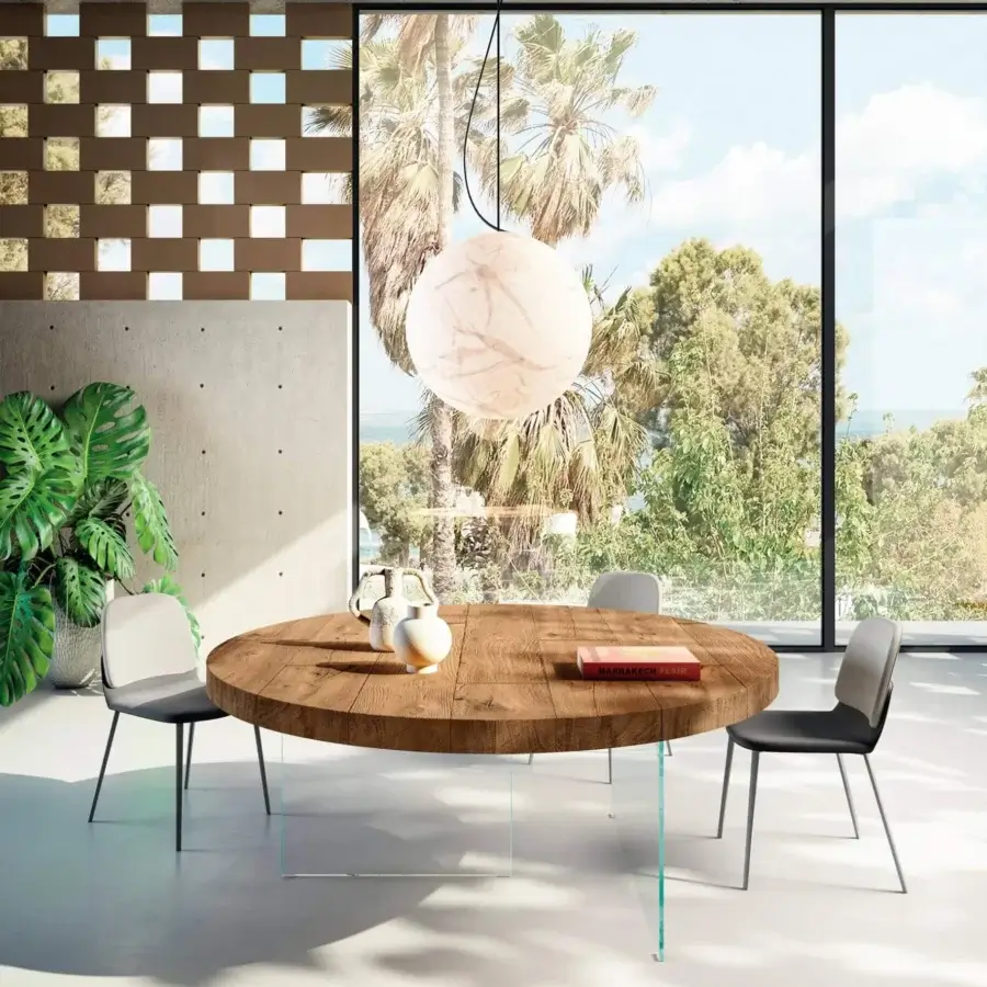 Distinguished Lago Ermes chair with light gray textile backrest and black upholstered ergonomic wooden seat with matte metal legs