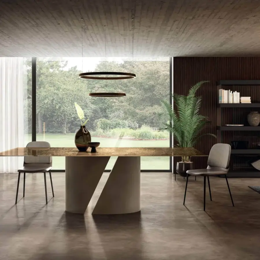 Superior Lago Ermes chair with matte grey textile upholstery and dark metal frame built for ergonomic comfort
