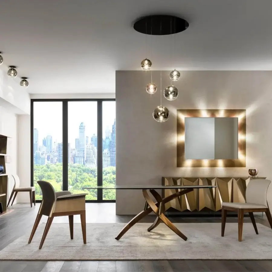 Superior Reflex Sit modular chair with aluminum back and nero beluga matt lacquered wood legs upholstered in light beige fabric