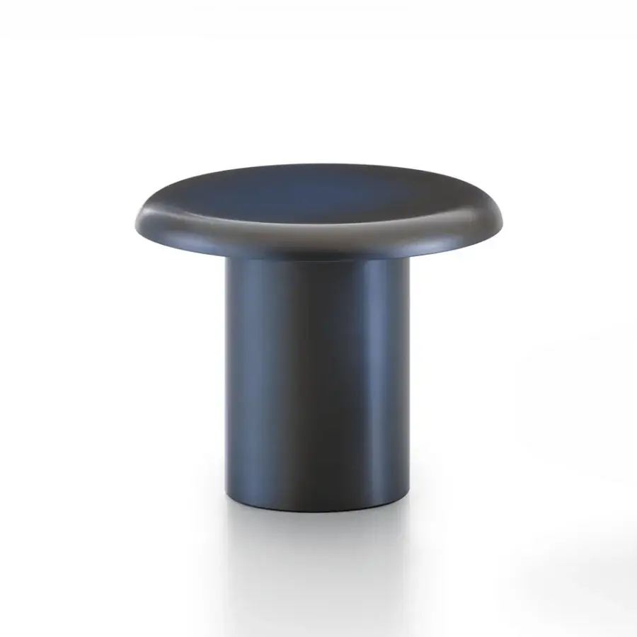 Superior Rugiano Elba coffee table crafted in dark blueish-grey with a smooth matte finish for enduring beauty