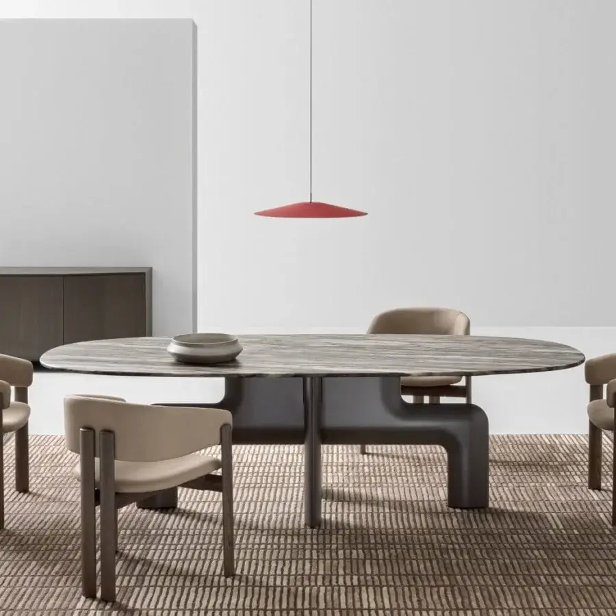 Refined Ditre Italia Biarritz armchair with light beige textile upholstery and dark brown wooden frame crafted with a smooth finish