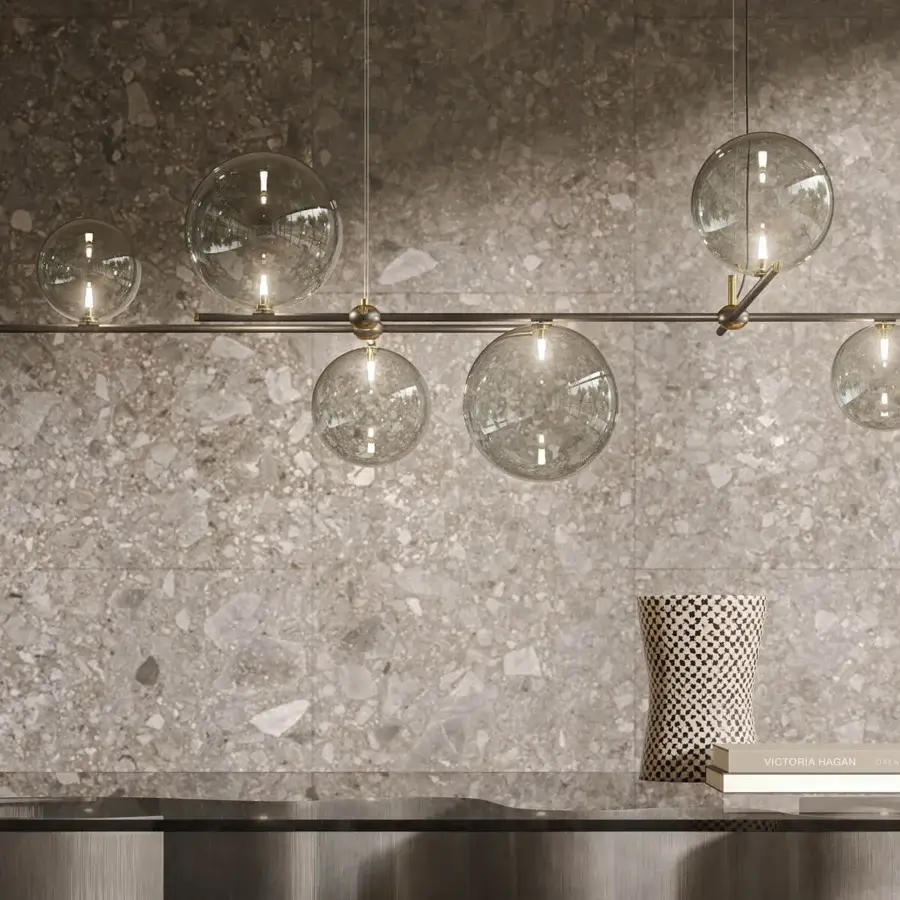 Superior Cattelan Italia Bloom suspension lamp with metal branches, clear crystal spheres, and brushed brass finish
