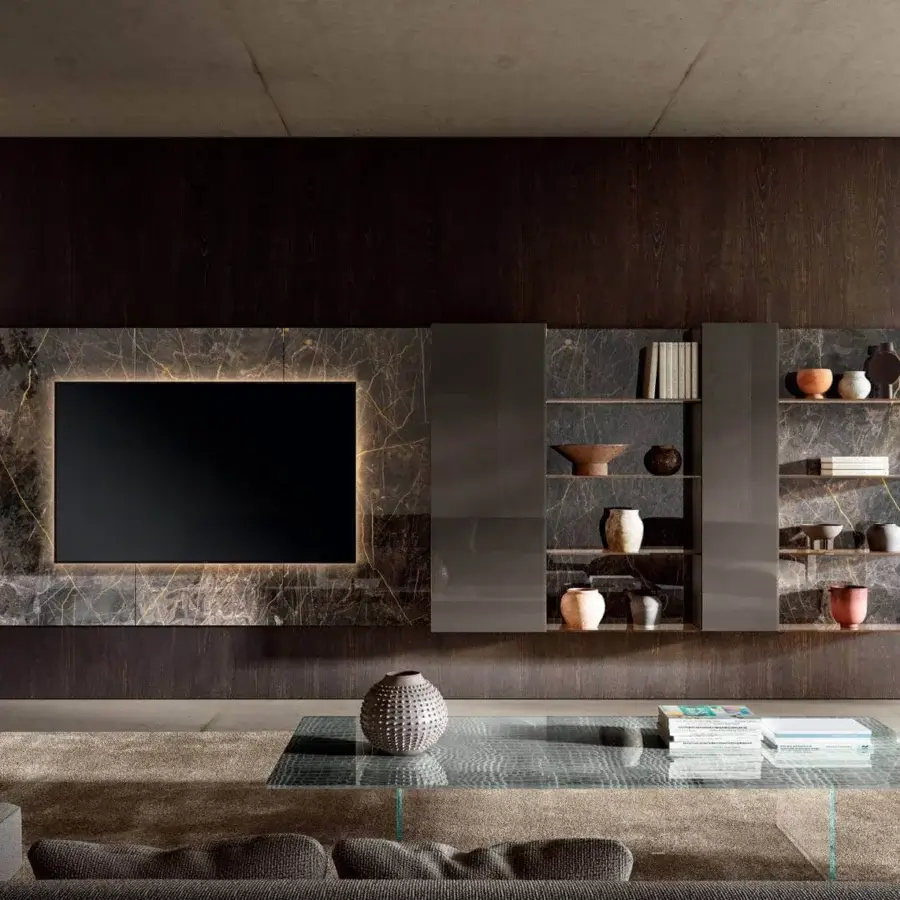 Captivating Lago Air coffee table with transparent glass top and seemingly invisible tempered glass supports