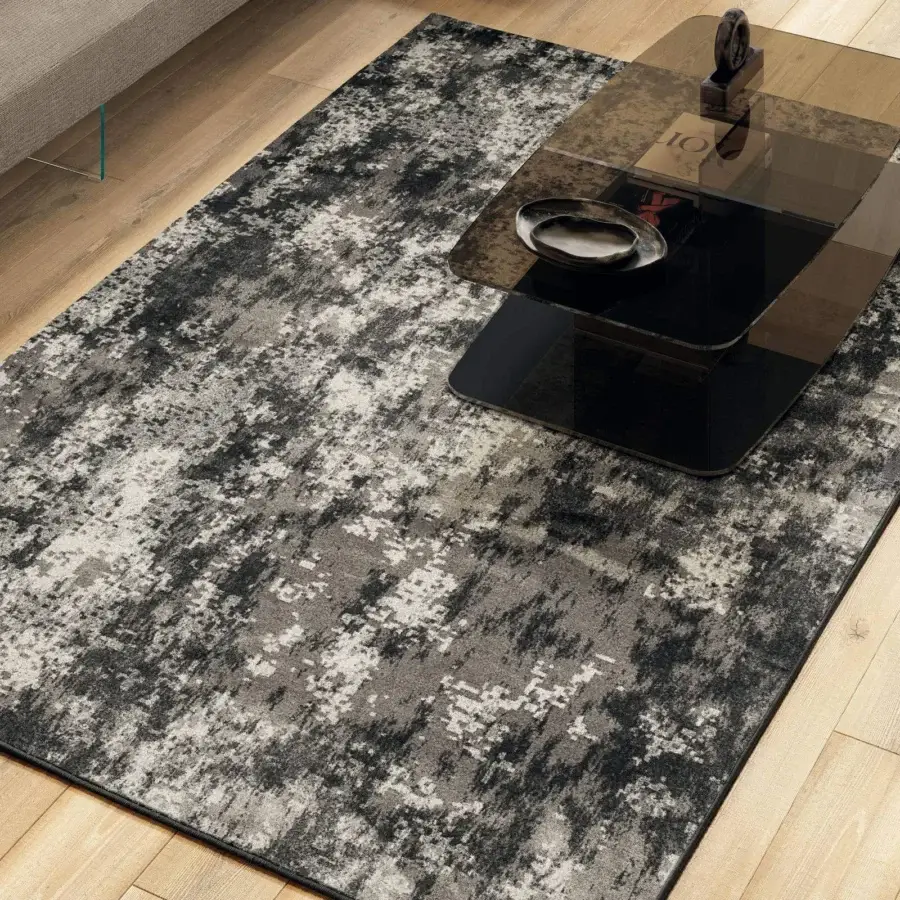 Exceptional Lago Layers coffee table with tinted glass surfaces set on a glossy black base crafted in Italy