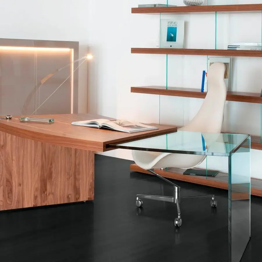 Distinguished Reflex Zenith chair with organic silhouette and ergonomic support upholstered in light neutral fabric or leather with a smooth finish