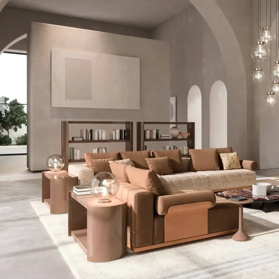 Exceptional CPRN Homood Jerome bookcase crafted in Italy with dark brown lacquered wooden structure