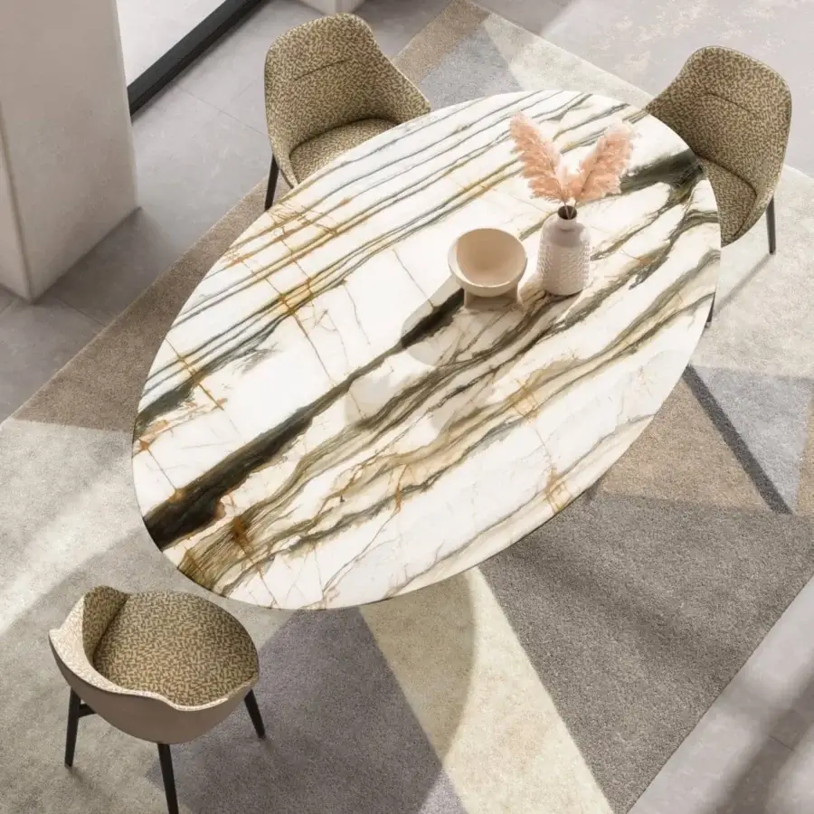 Exceptional CPRN Homood Jafari rug with angular geometric shapes in neutral tones and textured technical materials crafted in Italy