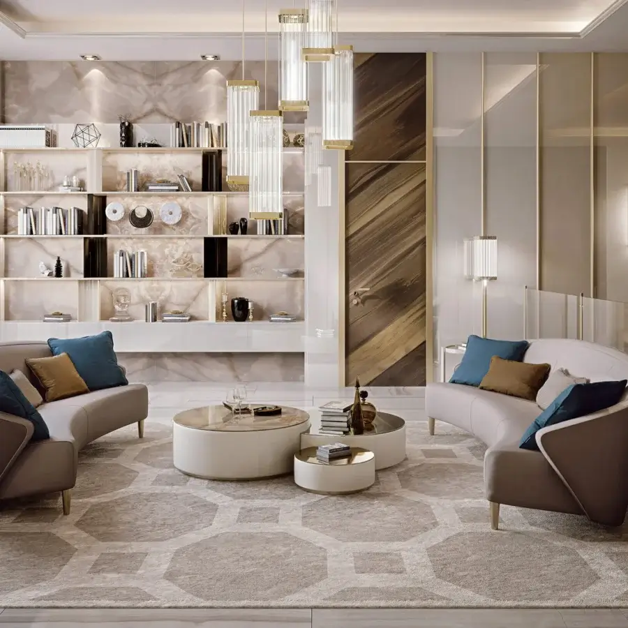 Distinguished Bizzotto Italia Wave sofa in neutral beige textile with a lacquered metal structure embodies contemporary luxury