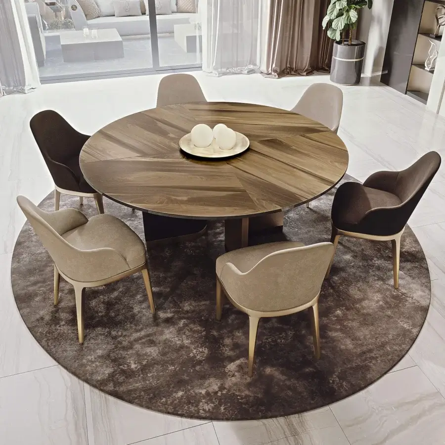 Exclusive Bizzotto Italia Dune chair in warm beige leather with sleek lacquered metal legs and curved lines