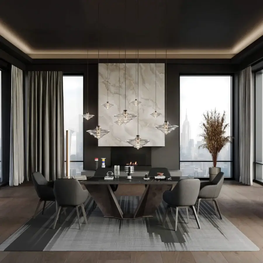 Distinguished CONTROVENTO WAYNE Enterprises WE-006 rug crafted from pure new wool in grey with a smooth linear gradient finish