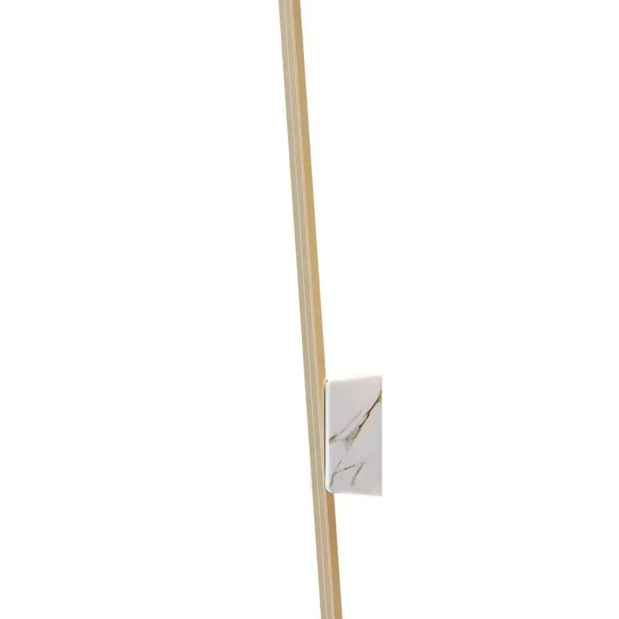 Superior Italamp Regolo wall lamp with glossy gold metal and white marble, crafted in Italy