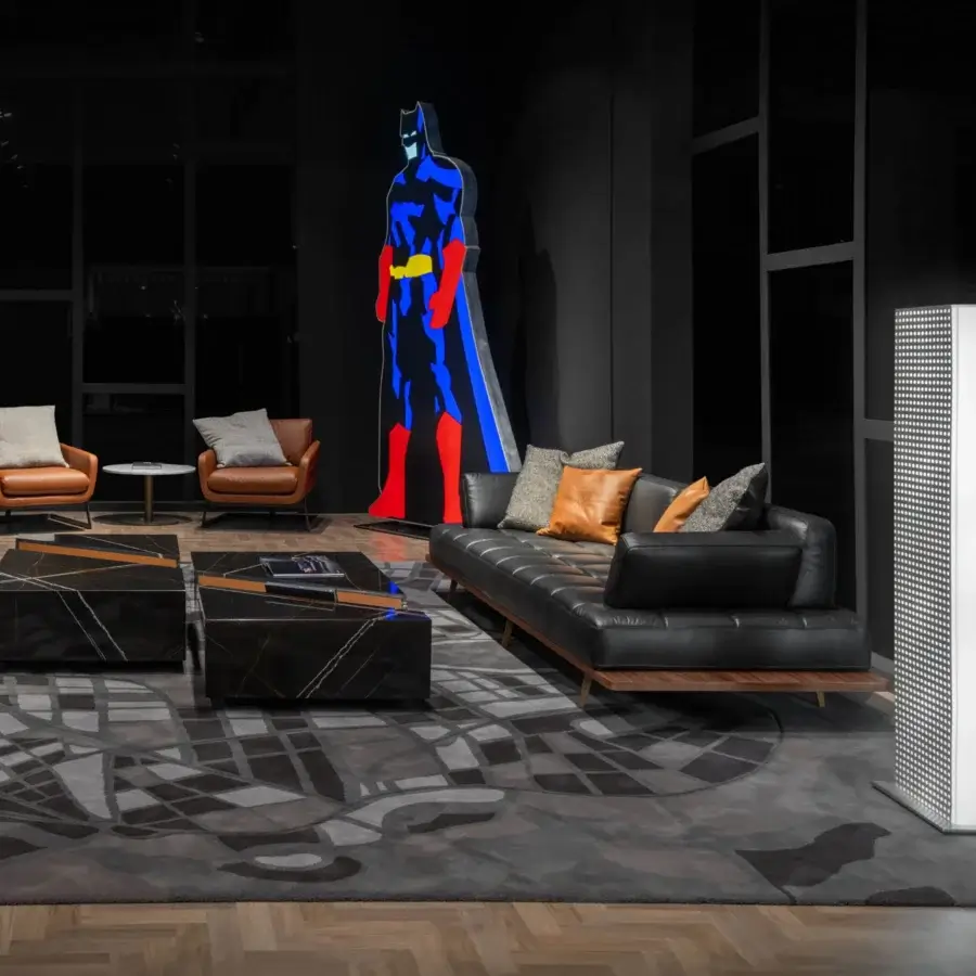 Elegant WAYNE Enterprises WE-122 floor lamp with white perforated synthetic body and silver metallic lacquered base
