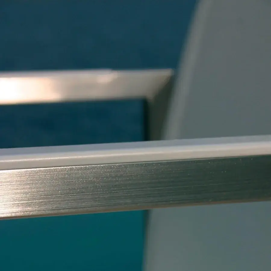 Superior Royal Botania Ninix stool with stainless steel frame and crisp white Batyline seat built with a brushed finish