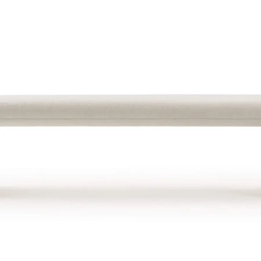 Superior Turri Zero bench fully upholstered in light beige fabric exhibits a matte finish with rounded form