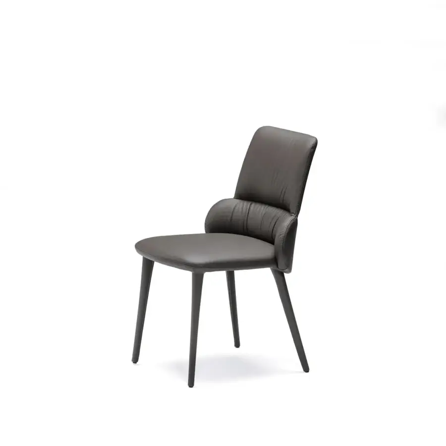 Superior Cattelan Italia Ginger chair built with gray synthetic leather and a matte finish