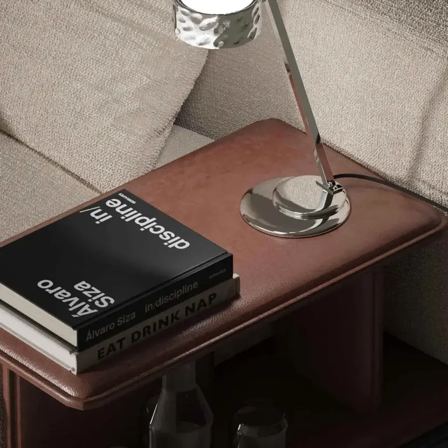 Distinguished Stillux Circle table lamp with matt white glass diffuser and refined hammered metal frame built with smooth metal base