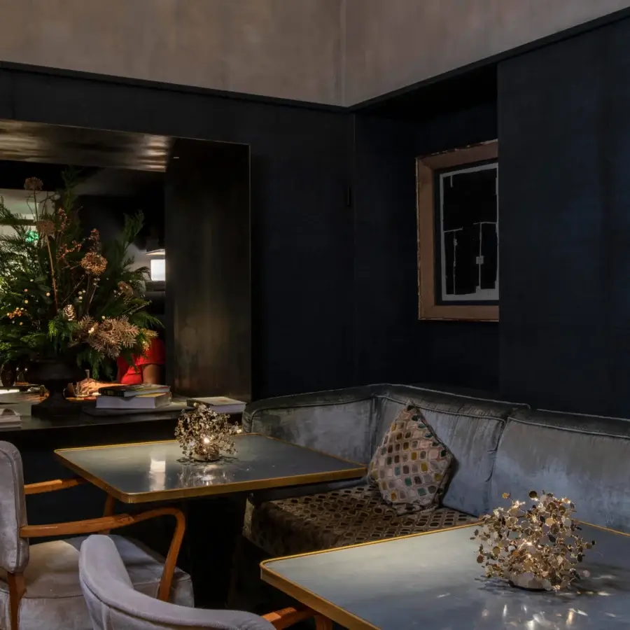 Distinguished Terzani Argent Mon Bijou lamp handcrafted in Italy with stainless steel and glossy metallic finish