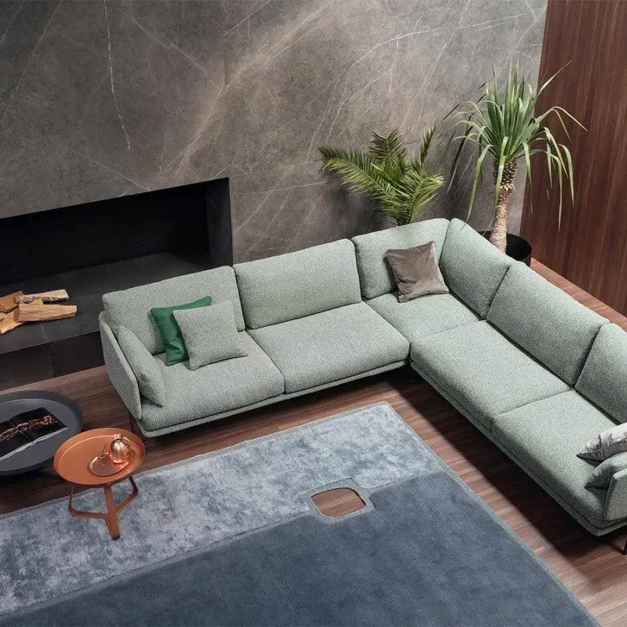 Exclusive Bonaldo Frinfri table with round grey metal tray and three-legged base in matte finish