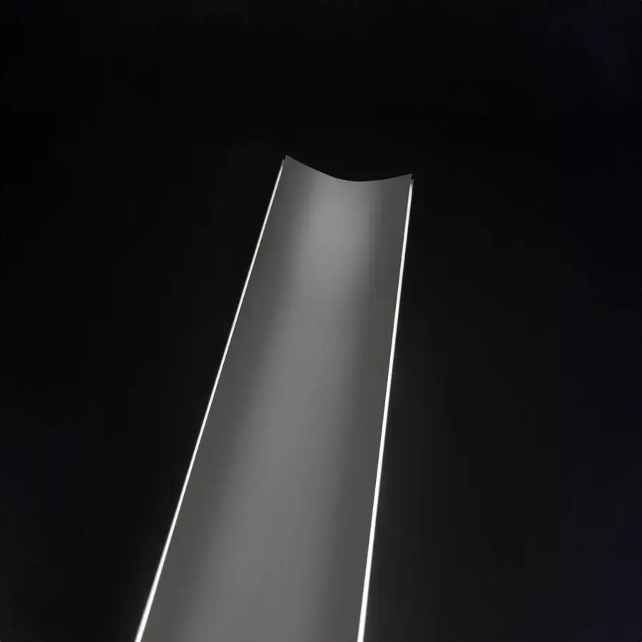 Superior Terzani Stanley floor lamp with crystalline light and gradient gray finish inspired by cosmic vision