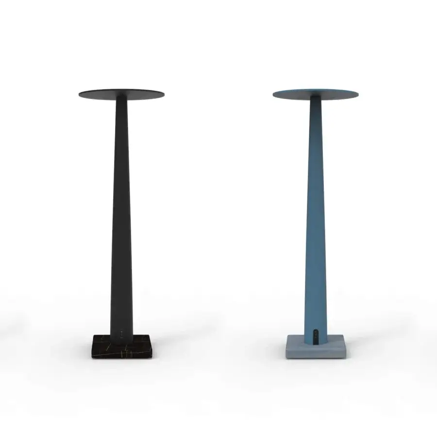 Elegant Nemo Portofino table lamp crafted in dark green aluminum with subtle veining and a refined finish