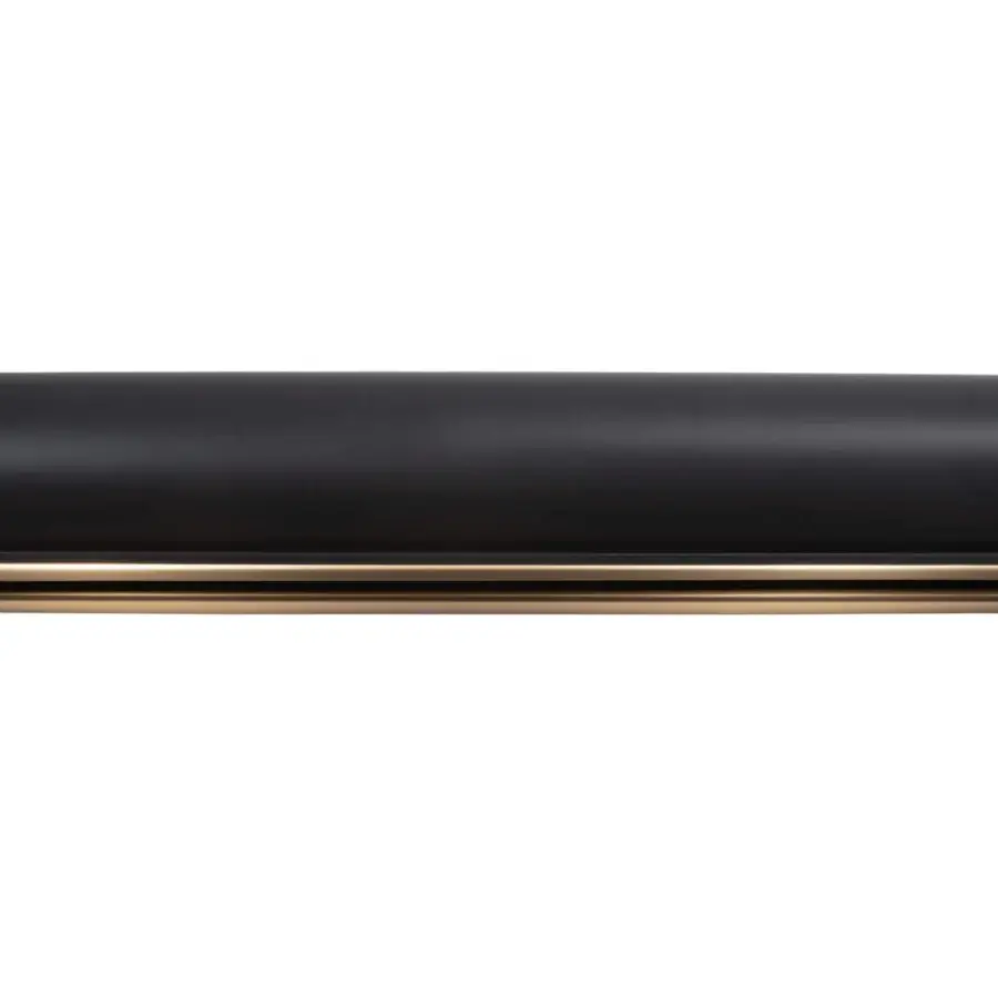 Distinguished Nemo Lighting Applique Cylindrique Longue wall lamp in matte black metal with gold-colored reflection and adjustable light emission