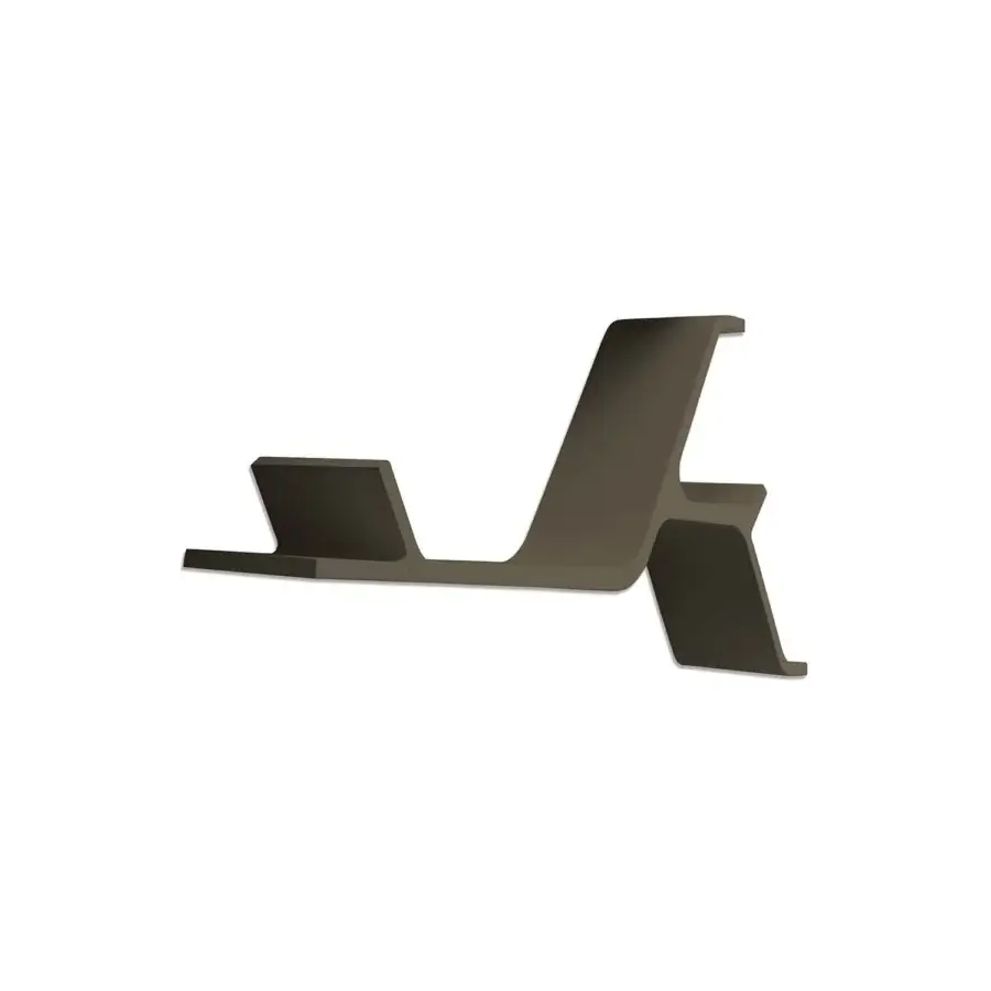 Exceptional Horm Sinapsi shelf, a modular unit in warm brown lacquered polyurethane with matte finish