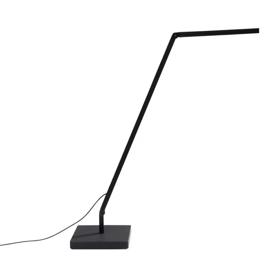 Superior Nemo Lighting Untitled Linear lamp in matte black with flexible joints and specialized optics for visual comfort