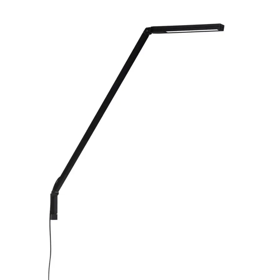 Superior Nemo Lighting Untitled Linear wall lamp built in matte black with flexible movement and optics for visual comfort