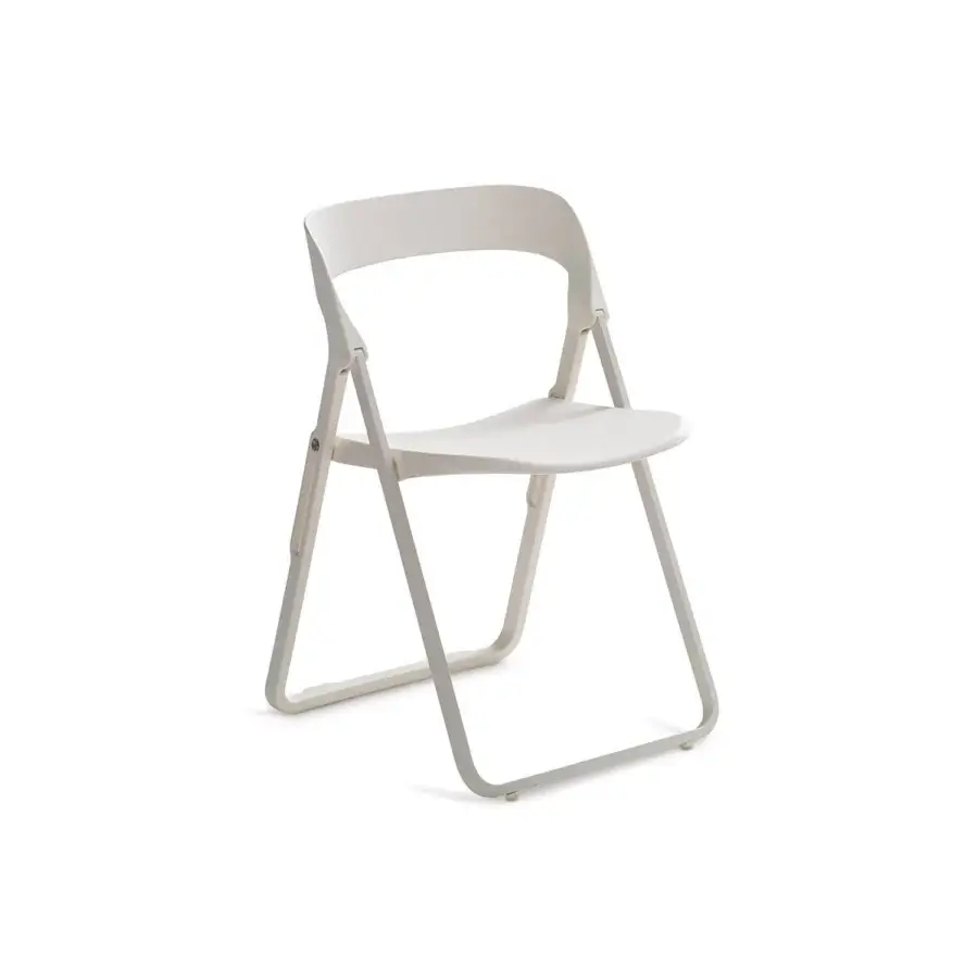 Elegant Casamania Bek chair in matte white crafted with injection fiberglass reinforced construction