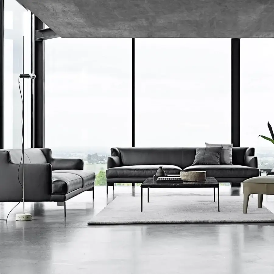 Distinguished Frag Public lounge chair upholstered in smooth matte beige textile with a seamless geometric design crafted in Italy