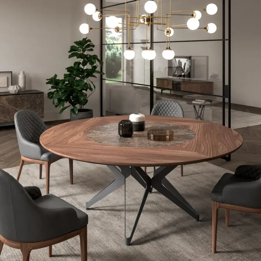 Captivating Ozzio Italia Thelma armchair with wrapping backrest and ergonomic seat in quilted, diamond-patterned upholstery and smooth wood finish