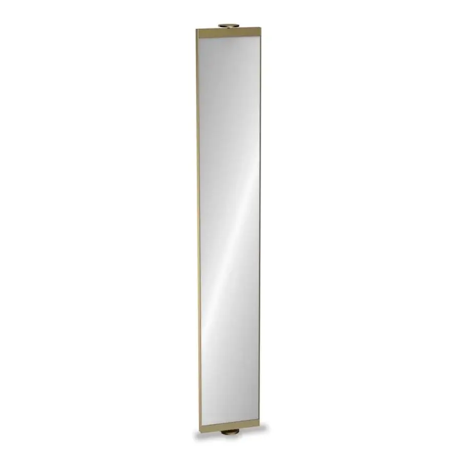 Exclusive Reflex Oh room divider with marble glass and bronze finish creating a reflective silver tone